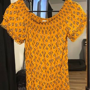 Yellow floral jumpsuit